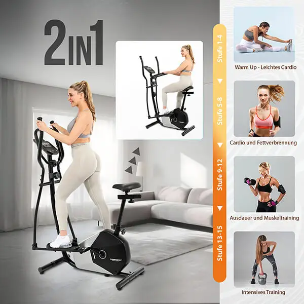 Crosstrainer CT 6: 
Mehr Power, mehr Komfort – 2in1

